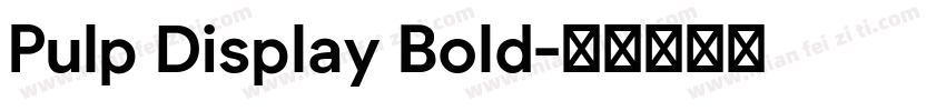 Pulp Display Bold字体转换